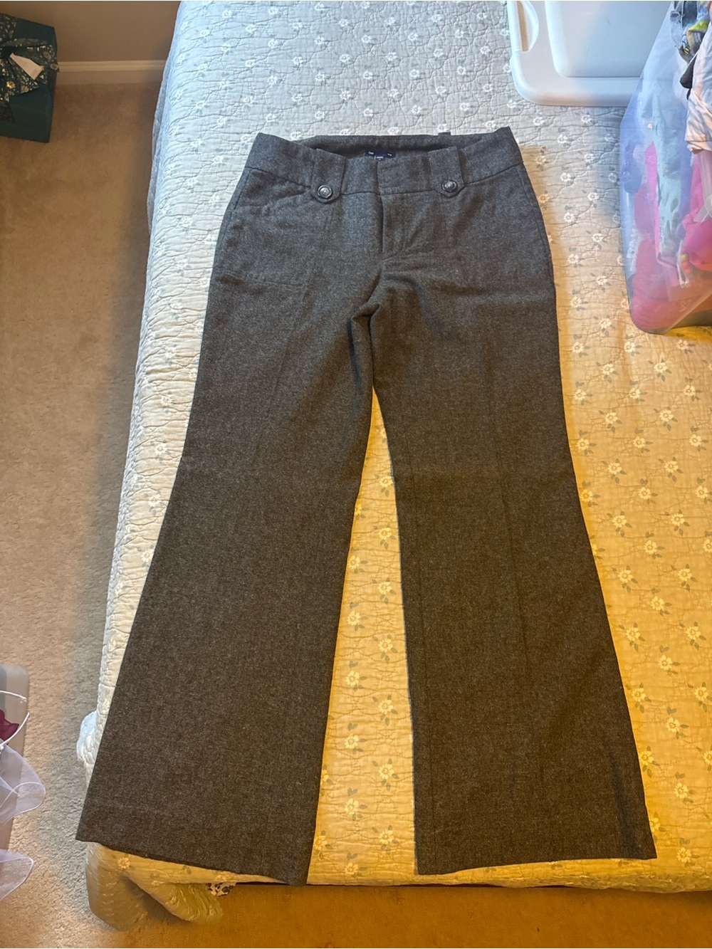GAP Women's Charcoal Flare Wide-Leg